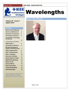 IEEE SEM - Wavelengths