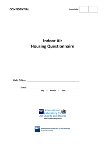 House Indoor Air Quality Questionnaire