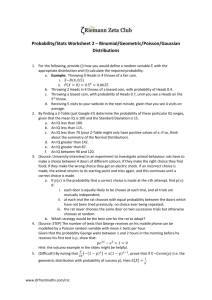 RZC - Probability and Stats Worksheet 2