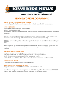 Kiwi Kids News Homework Overview
