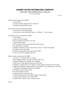 Construction Checklist - Summit Water Distribution Company