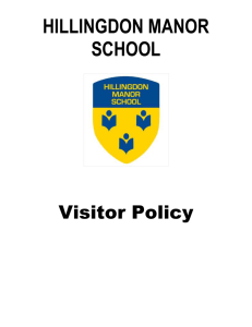 Visitor`s Policy – Update Oct 14