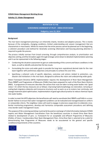 Water Screening Workshop Agenda