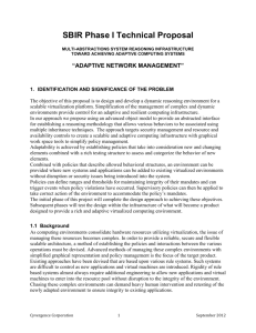 Adaptive Network Management SBIR Proposal (DOC)