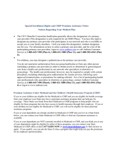Special Enrollment Rights and CHIP Premium Assistance Notice