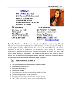 Curriculum Vitae - Pakistan Council for Science and Technology