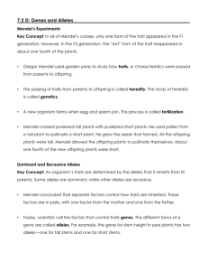 7.2 D: Genes and Alleles