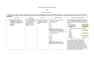 Third Grade Math Alignment Document