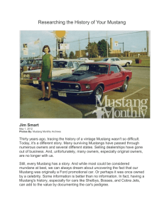 Jim Smart - Vintage Mustang Owners Association