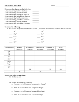 Electric Force Worksheet #1