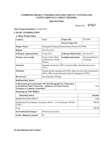 COMBINED PROJECT INFORMATION DOCUMENTS