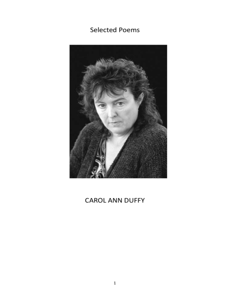Carol Ann Duffy Selected Poems Analysis Carol Ann Duffy Selected Poems Analysis