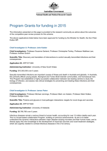 Program Grants for funding in 2015