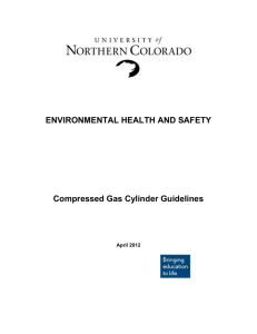Compressed Gas Cylinder Guidelines TABLE of CONTENTS