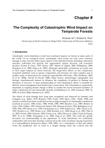 Chapter # The Complexity of Catastrophic Wind Impact on