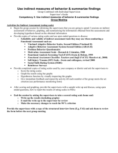 Use indirect measures of behavior & summarize findings