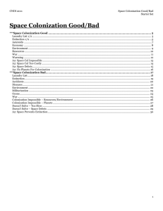 Space Colonization Core - CNDI - 2011