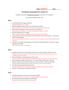 "The Odyssey" Study Guide - Books 1-12