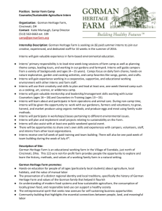Senior Farm Camp Counselor Job Description 2014