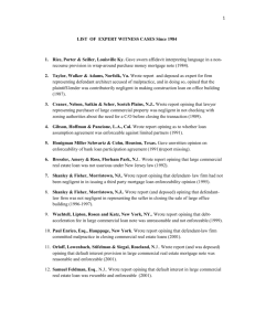 List of Cases - Professor Michael T. Madison