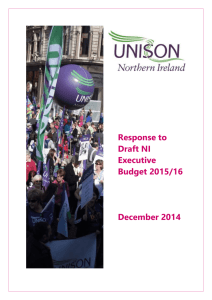 Northern Ireland budget response 2014 17 December
