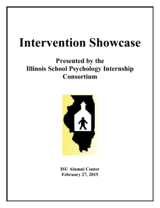 Intervention Showcase - the Department of Psychology at Illinois