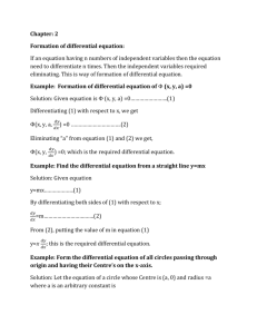 Formation of differential Equation(chapter-2) - Prof-desk