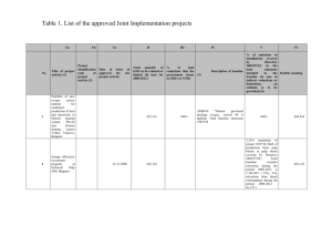 Table of the 2008-2012 National Allocation Plan comprising the set