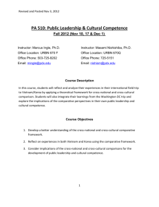 PA 510: Public Leadership & Cultural Competence