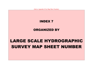 Large-Scale Hydrographic Survey Map Sheet Number