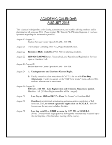academic calendar - Edinboro University