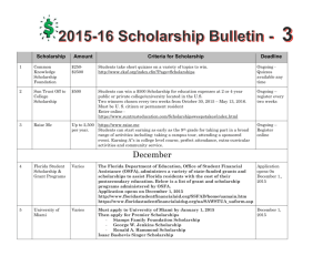 most updated scholarship information