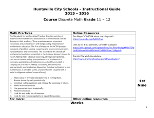 Discrete Math - Huntsville City Schools