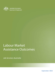 Table 1.1 – JSA Labour Market Outcomes, September 2013