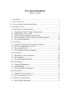 DAA Board Handbook - Duke Alumni Association