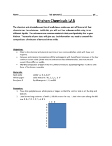 Kitchen Chemicals LAB