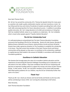Excellence in Catholic Education