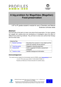 UL Problem for Megellan-Food preservation