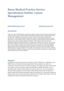 Cancer Management Specification 2015