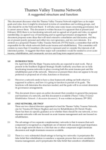 Thames Valley Trauma Network - Oxford University Hospitals NHS
