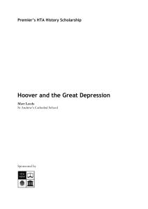 Hoover and the Great Depression