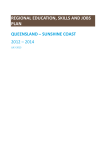 Queensland - Sunshine Coast - Department of Employment