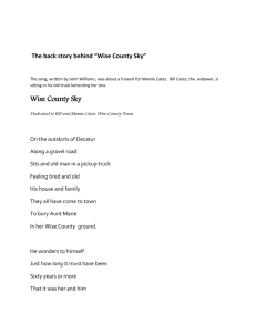 The back story behind “Wise County Sky”