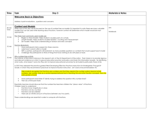 Time Task Day 3 Materials & Notes Welcome Back & Objectives