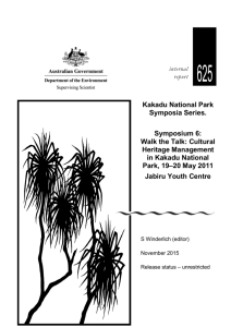 Walk the Talk: Cultural Heritage Management in Kakadu National