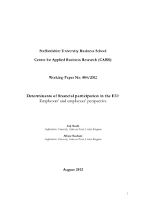 Determinants of financial participation in the EU