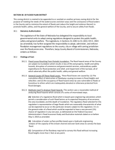 SECTION 30- FP FLOOD PLAIN DISTRICT This zoning district is