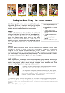 Saving Mothers Saving Lives - Maternal Health
