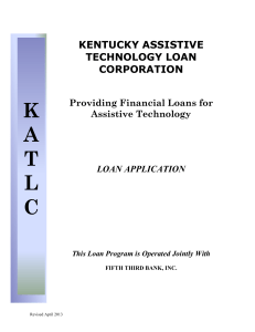 Kentucky Assistive Technology Loan