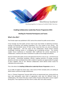 Enabling Collaborative Leadership Offer 2015